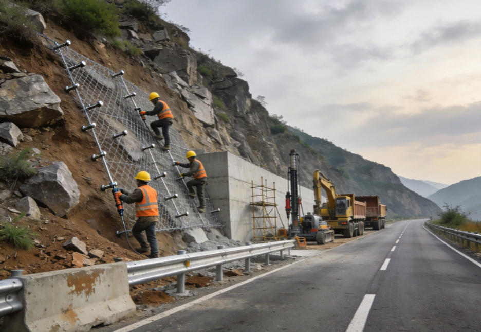 清新公路道路护坡